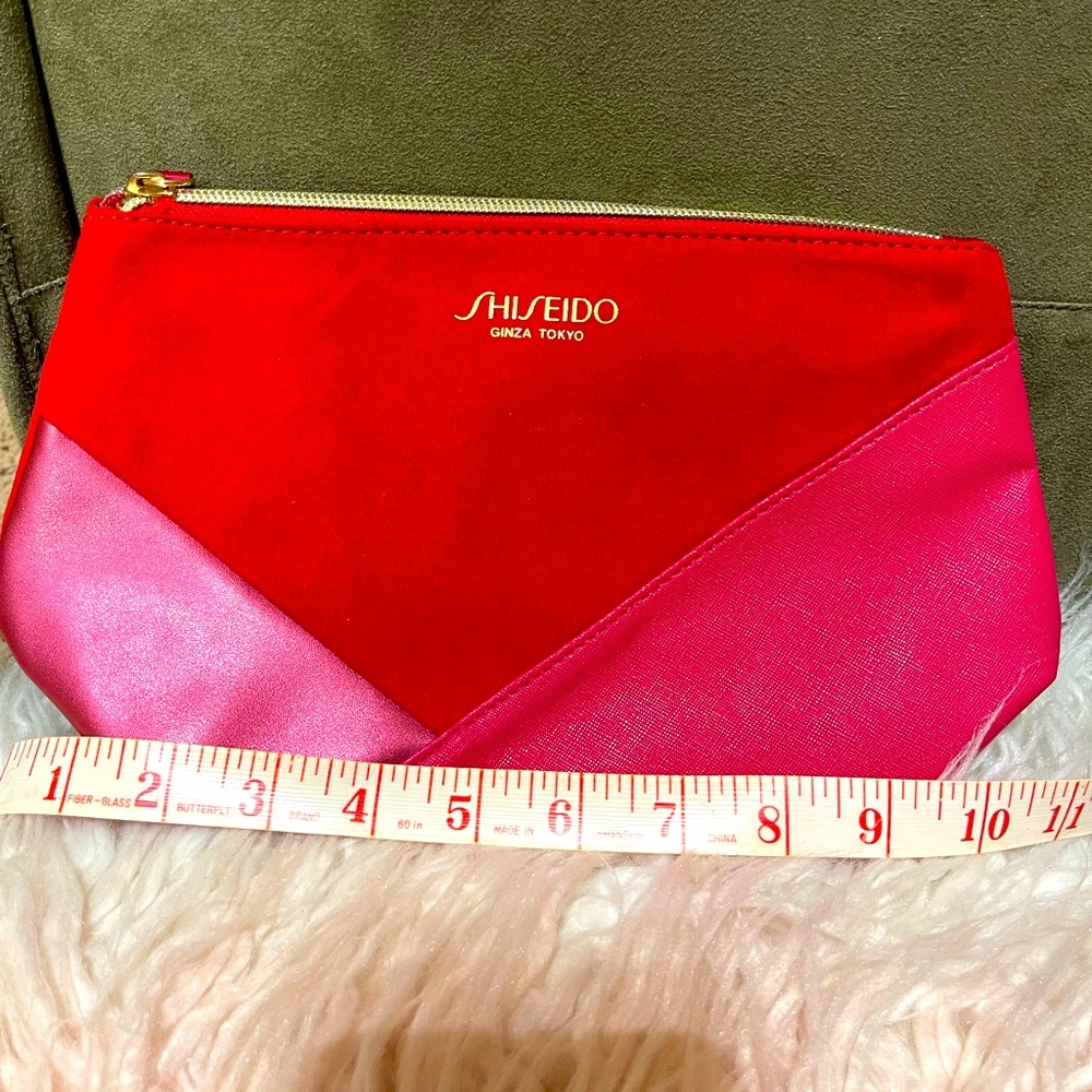 New Shiseido cosmetics bag.  One size.
